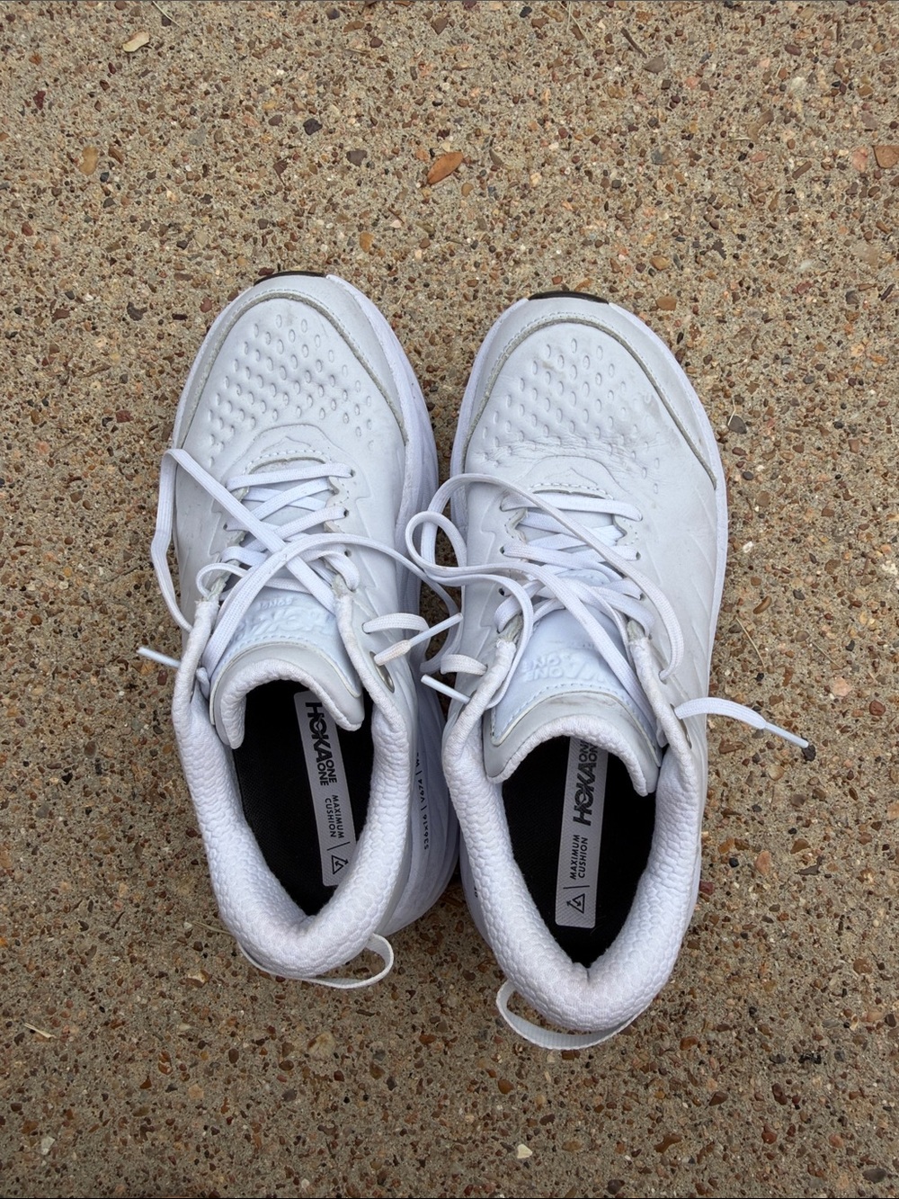 Hoka All-White Women's Athletic Sneakers